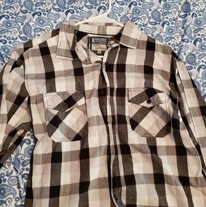 Mens B&W flannel